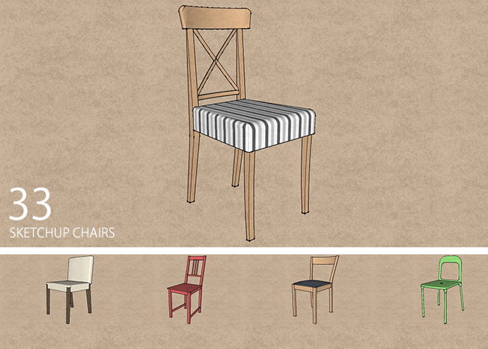 33 Sketchup Chair Models | SketchUcation