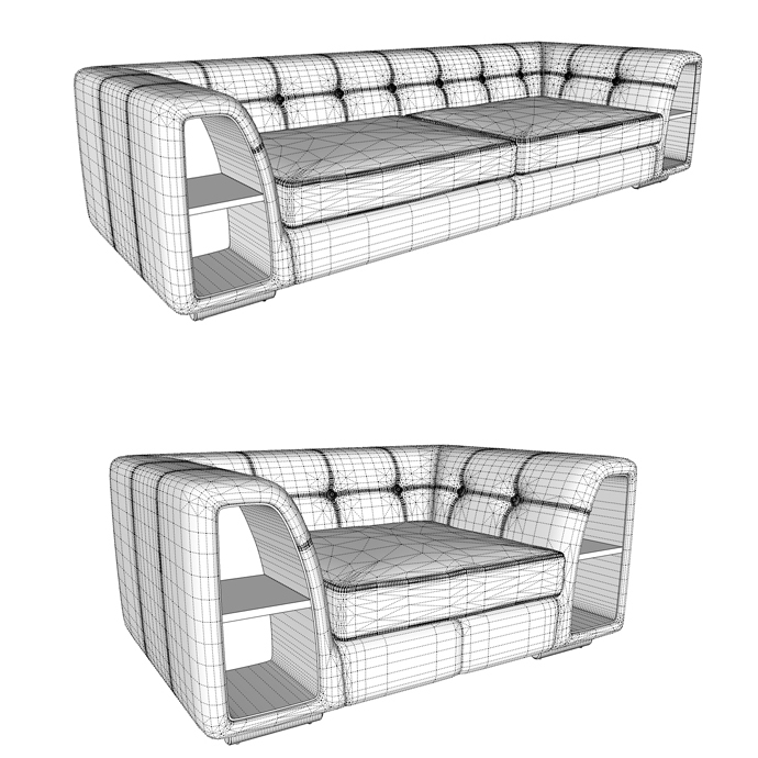 Sofa and armchair | SketchUcation